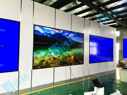 博慈69套三星55寸3.5mm液晶拼接屏点亮江苏南通制药集团展厅新风采