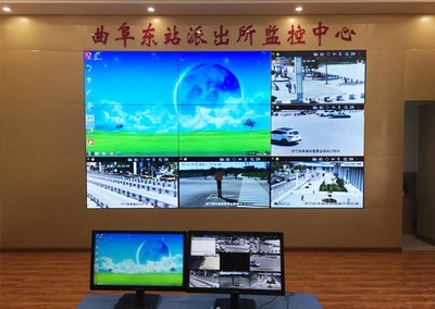 维康55寸3.5mm液晶拼接屏在曲阜高铁监控中心的应用